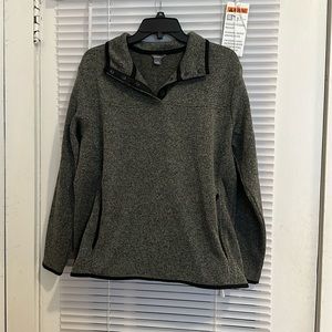 eddie bauer grey halfzip jacket!